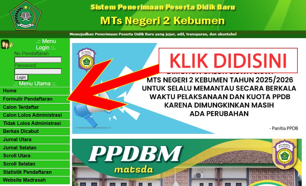 Home Page PPDB